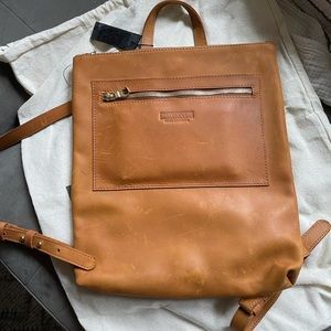 Rust Brown Parker Clay Miramar backpack.